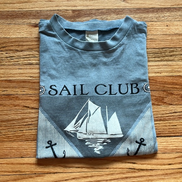Vintage Sailboat Salt Club T-Shirt / 90s / XXL - Picture 6 of 10